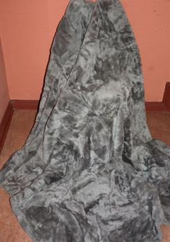 Lammfelldecke Silbergrau  (Öko)