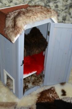 Lammfell Schaffell Geflammt Katzenbett Fensterfell (Öko)