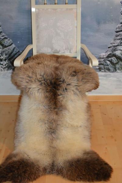 Schaffell Bicolore Beige Braun (Öko)