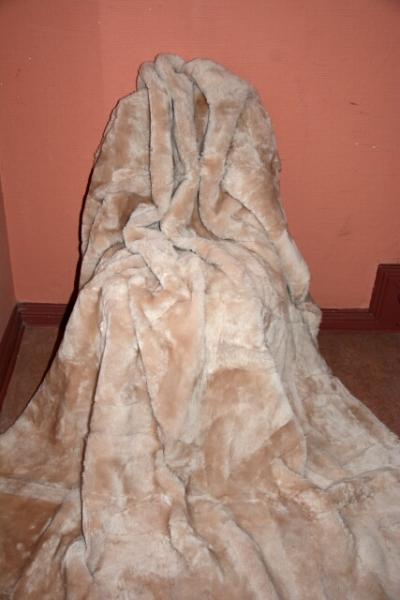 Lammfelldecke Beige  (Öko)