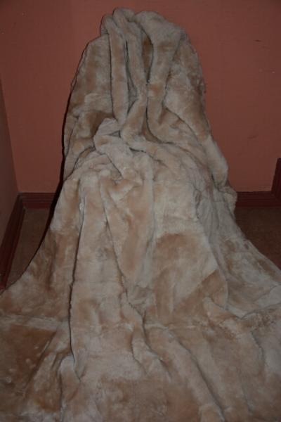 Lammfelldecke Beige  (Öko)