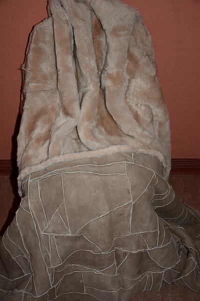 Lammfelldecke Beige  (Öko)