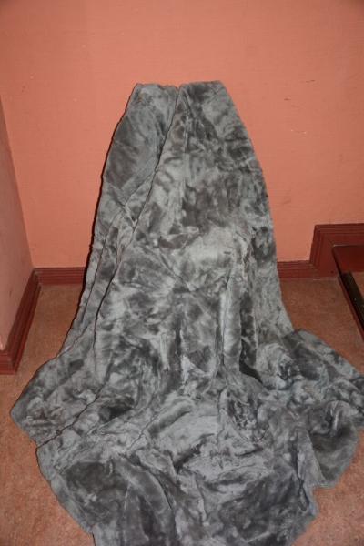 Lammfelldecke Silbergrau  (Öko)