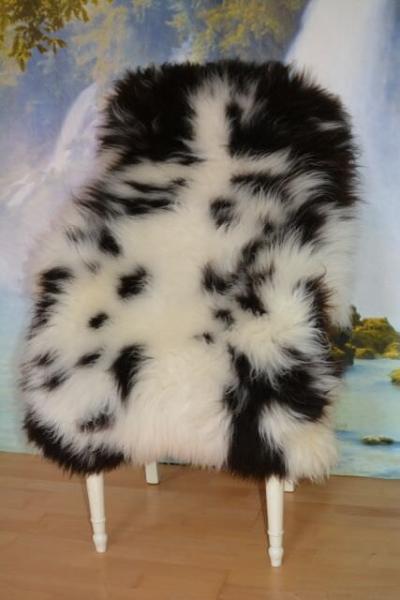 Schaffell Schwarz Weiß XXL (Öko)