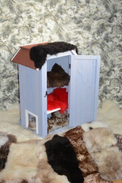 Lammfell Schaffell Schwarz Katzenbett Fensterfell (Öko)