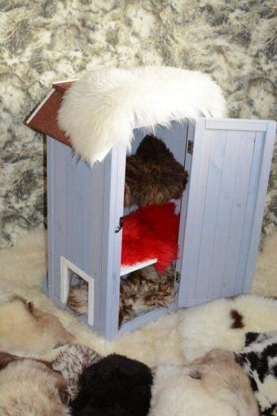 Lammfell Schaffell Weiß Katzenbett Fensterfell (Öko)